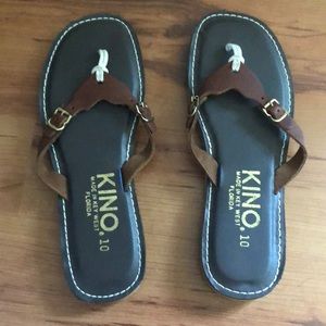 Never worn! Handmade Kino Sandals from Key West!